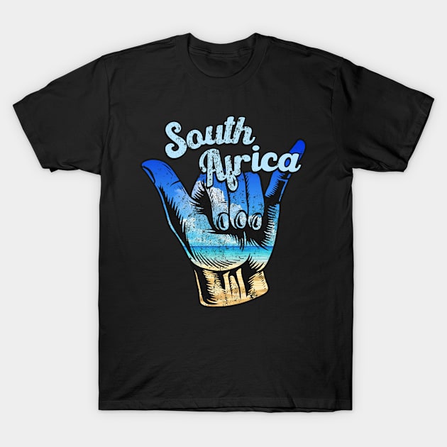 South Africa surf. South Africa shaka T-Shirt by SerenityByAlex